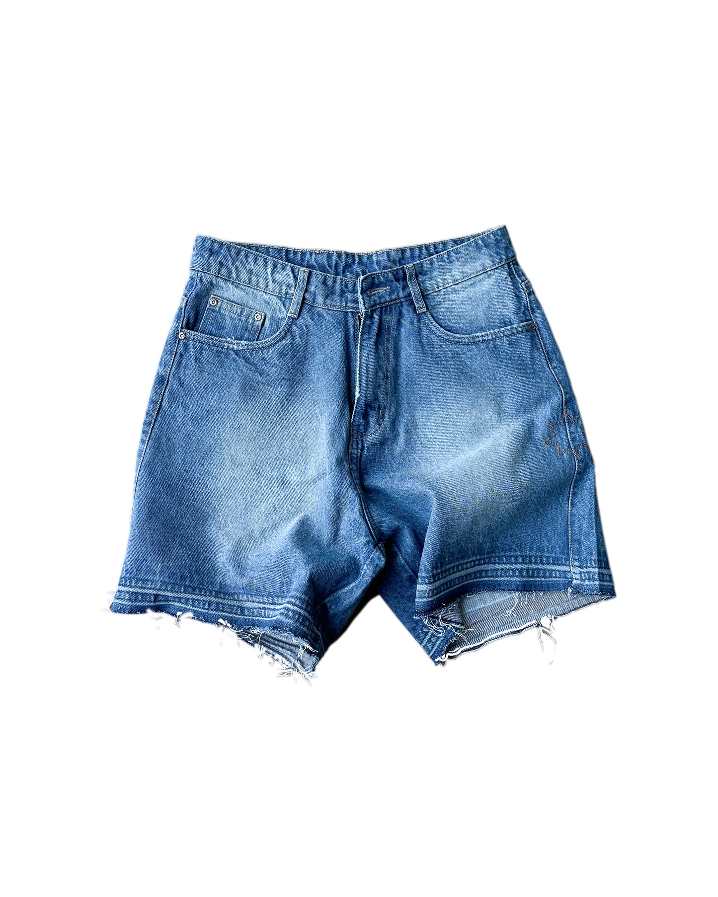 Ice Blue Denim Shorts (Unisex)