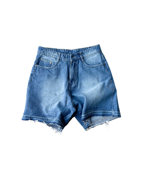 Ice Blue Denim Shorts (Unisex)