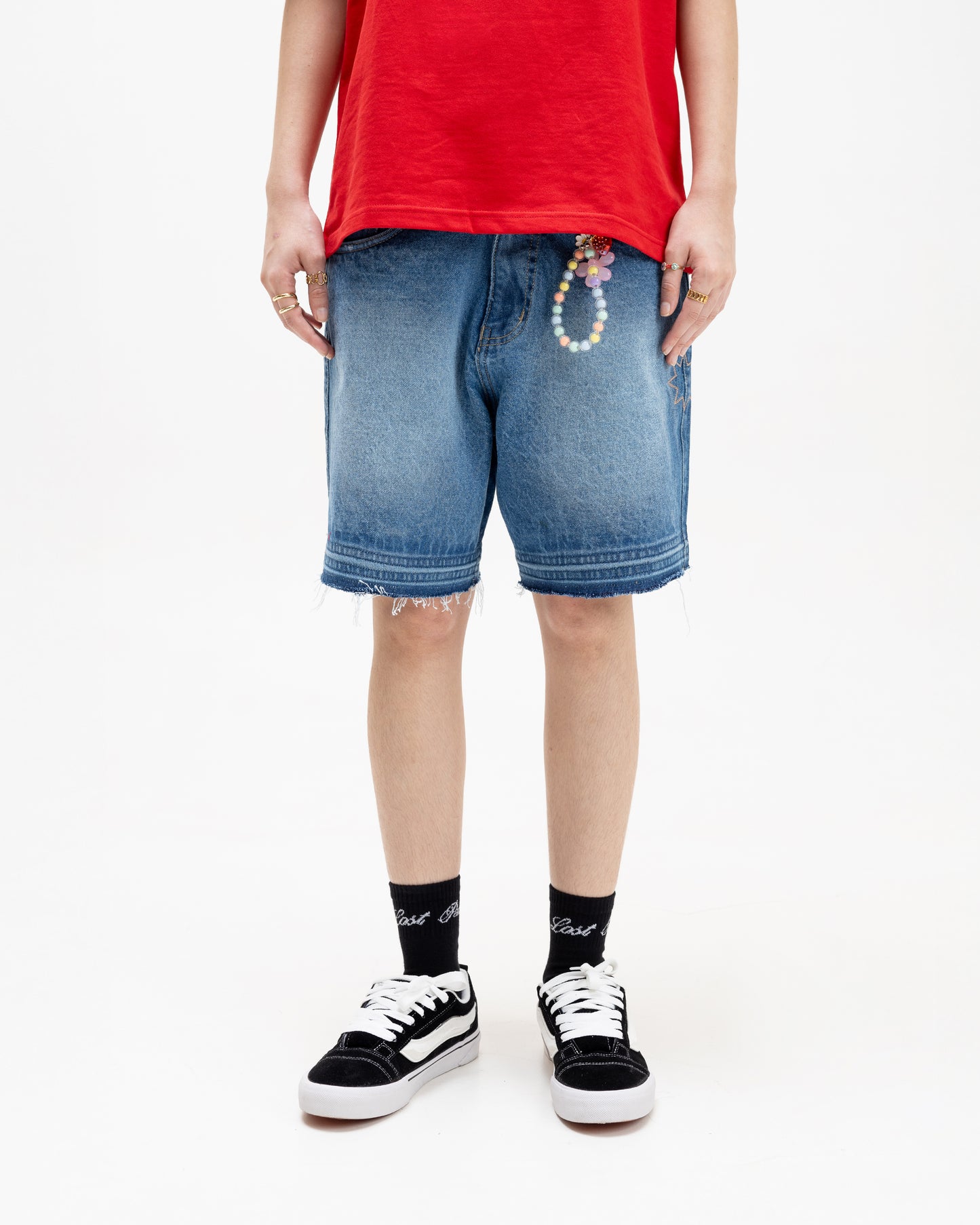 Ice Blue Denim Shorts (Unisex)