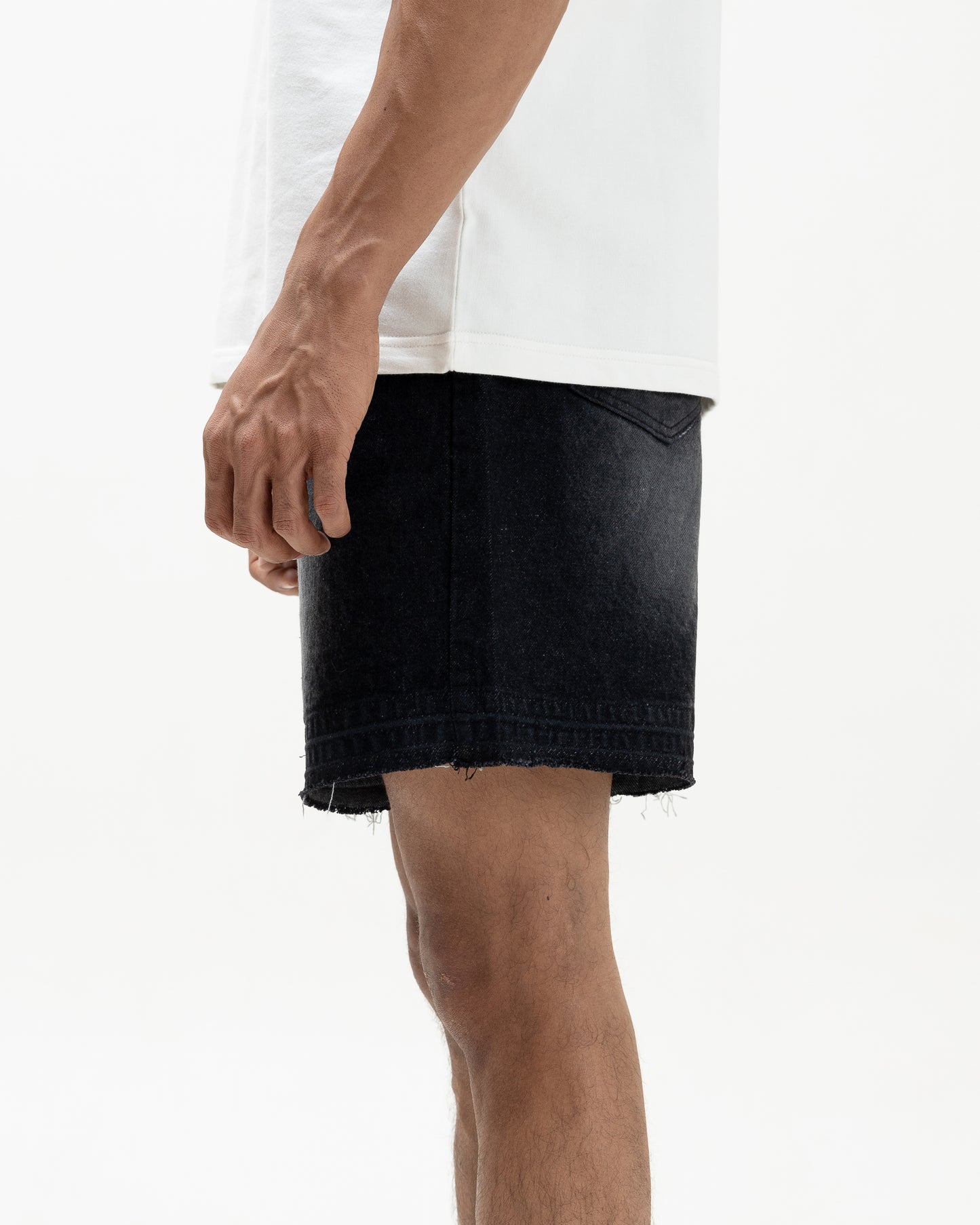 Black Denim Shorts (Unisex)