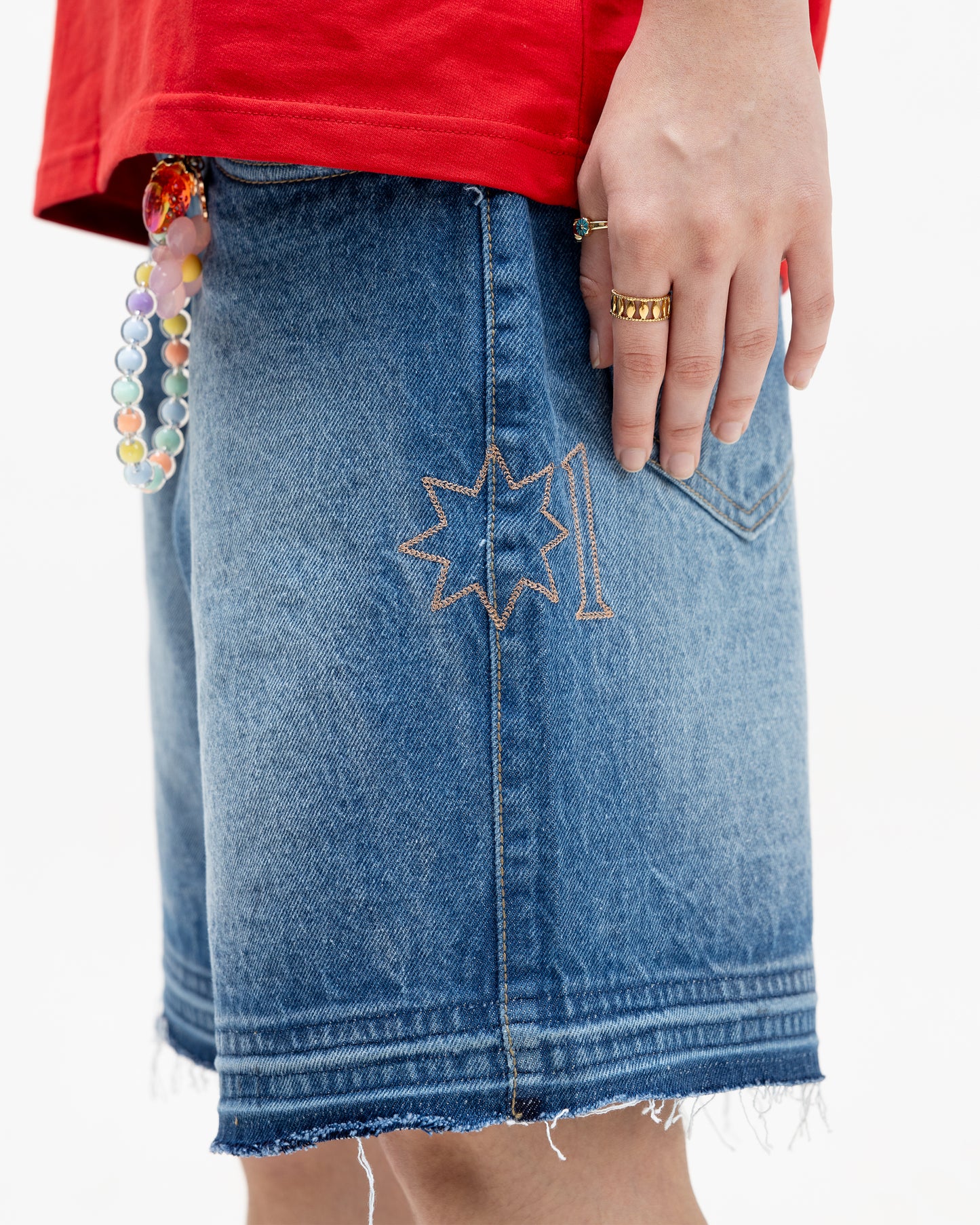 Ice Blue Denim Shorts (Unisex)