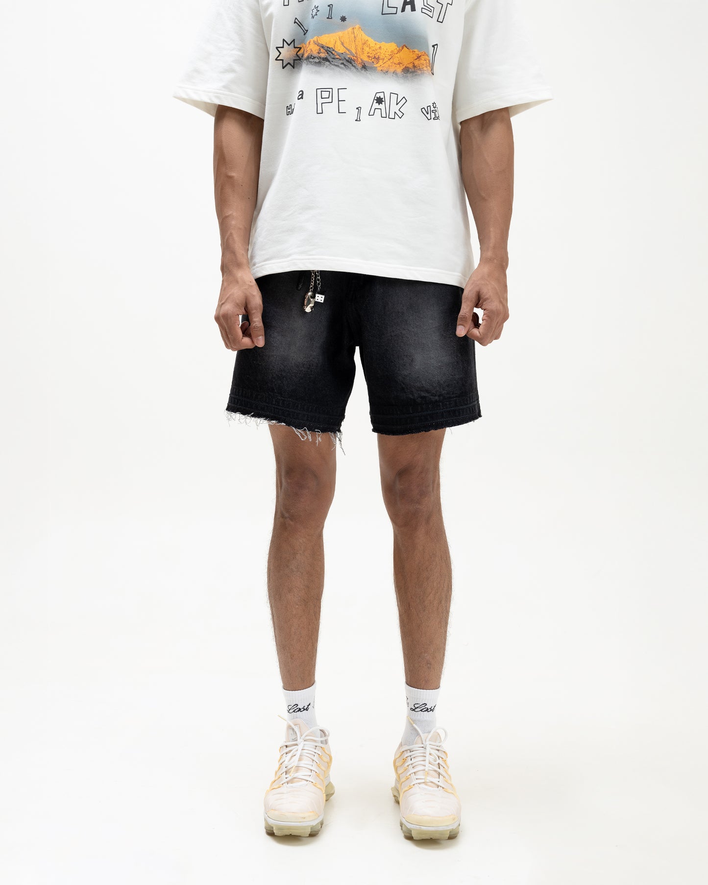 Black Denim Shorts (Unisex)