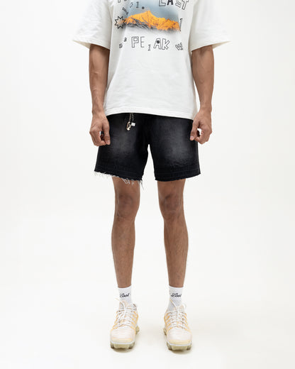 Black Denim Shorts (Unisex)