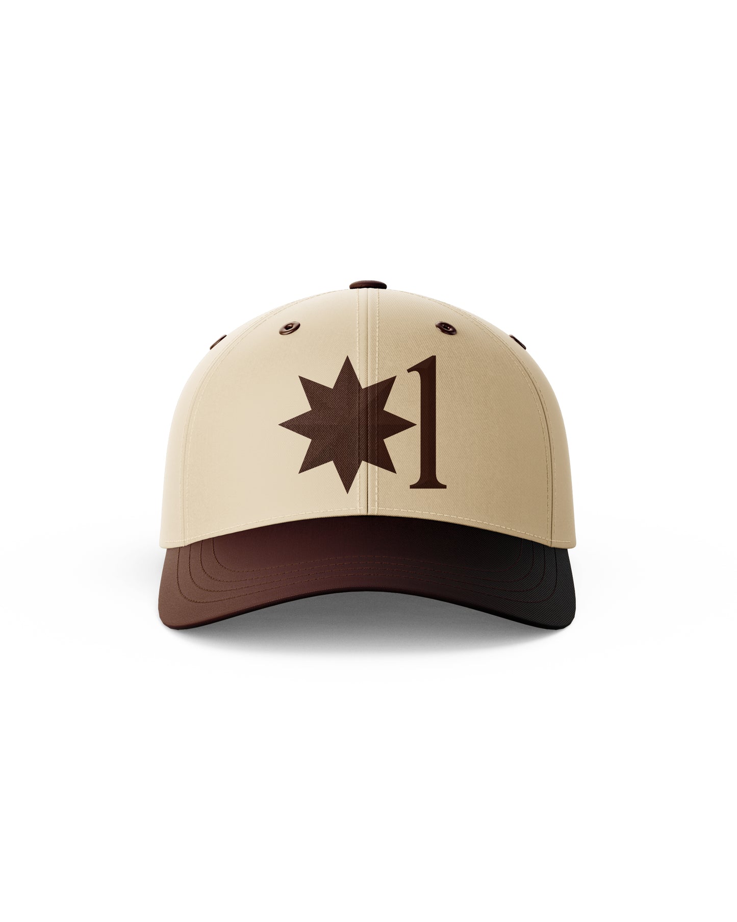 BEIGE & BROWN EMBROIDERED CAP (Unisex)