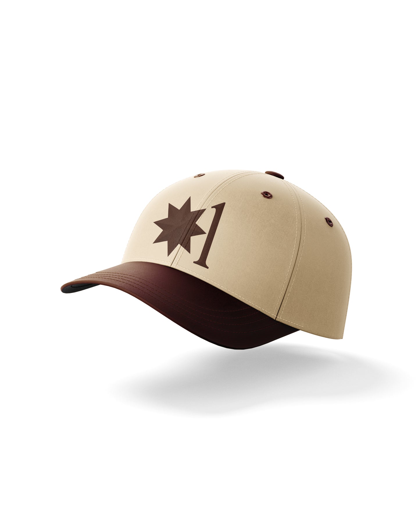 BEIGE & BROWN EMBROIDERED CAP (Unisex)