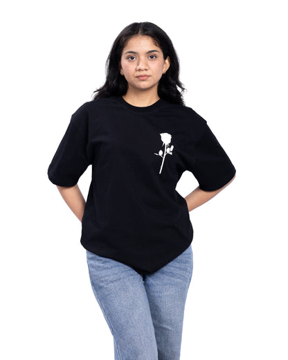BLACK ROSE T-SHIRT (Unisex)